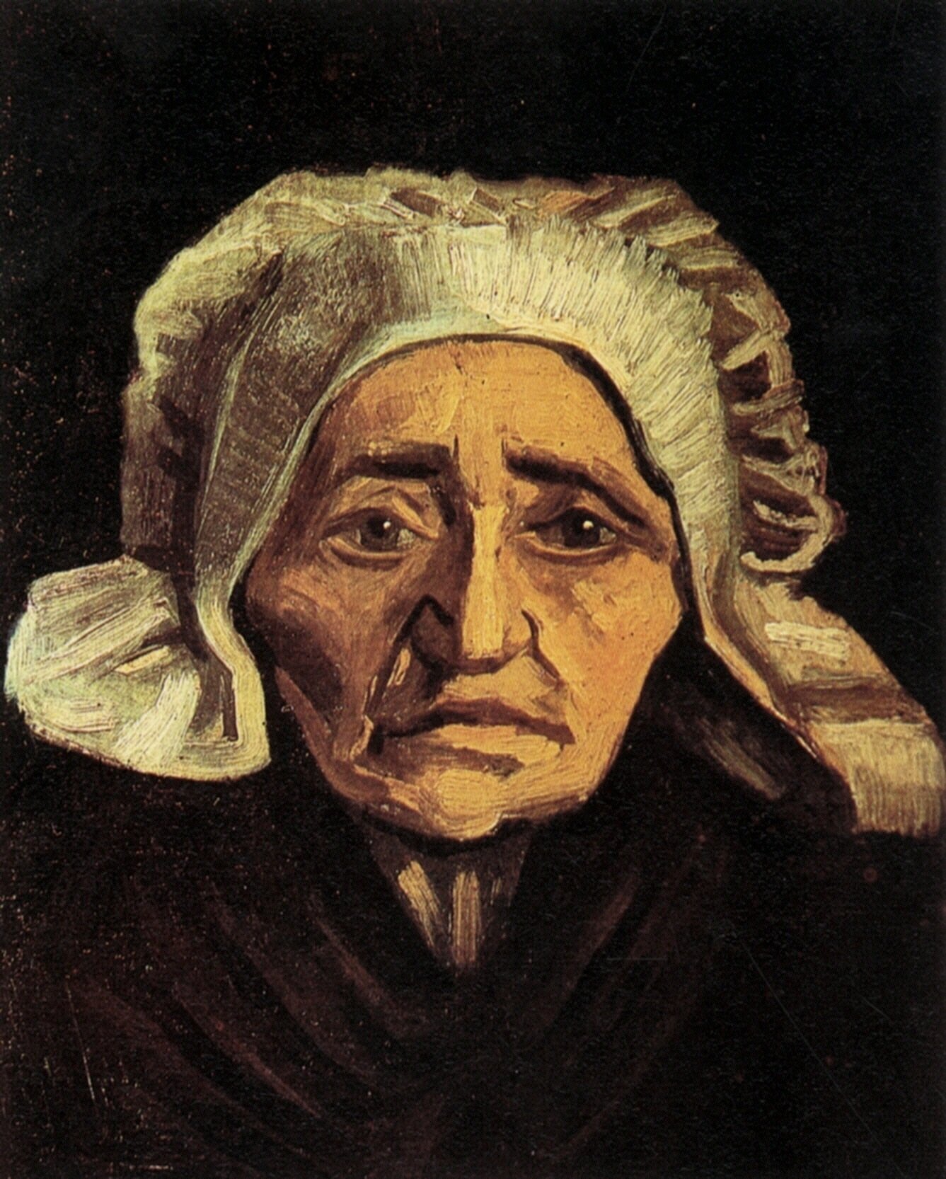 Ван Гог Нюэнен Портрет пожилой крестьянки в белом чепце 1337x1666 